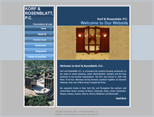 Tablet Screenshot of korfrosenblatt.com